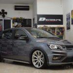 VW Gol GL rebaixado com rodas Volcano V10 Orbital aro 18x6