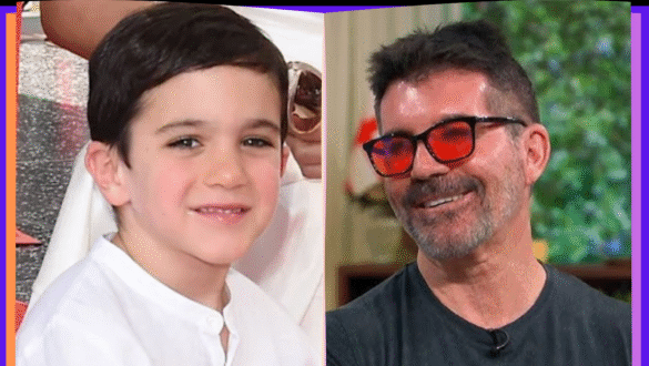 alt="Simon Cowell with son Eric Cowell enjoying family time"